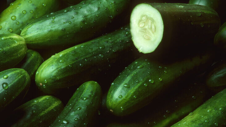 Cucumbers and capsicum